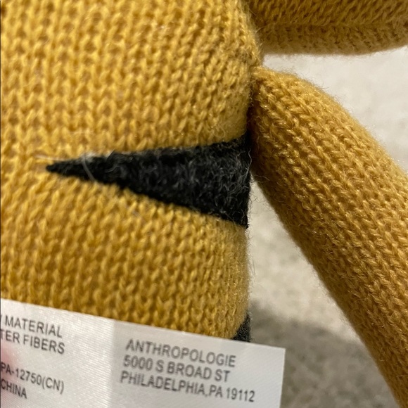 Anthropologie LAUVELY TIGER 12" Knit Plush Circus Laura Cima Stuffed Animal. New - Picture 3 of 3